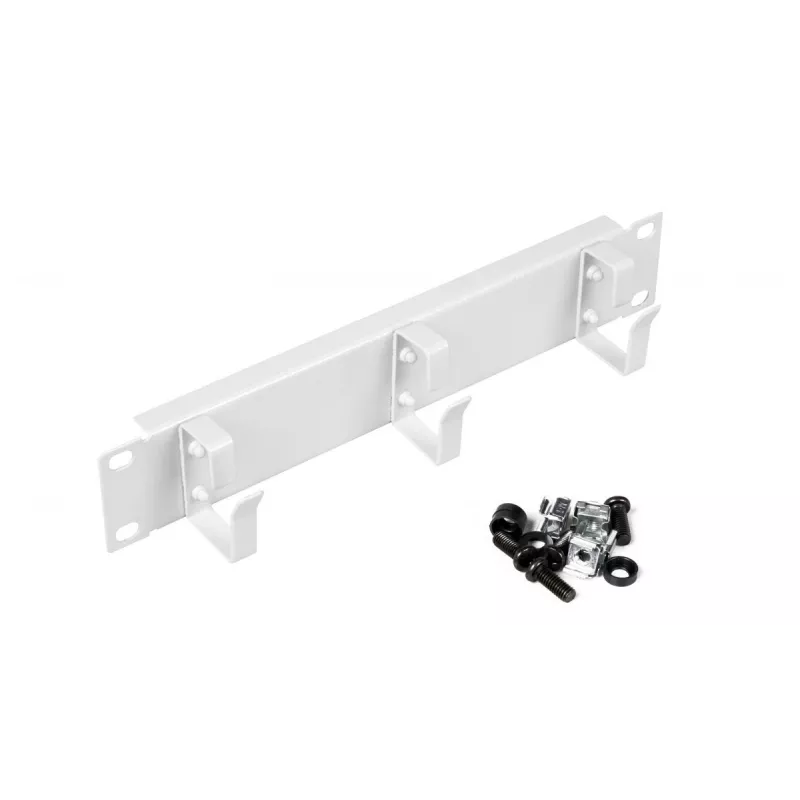 Cable ring EQUIP EZMR-10-G for 19 inch rack, metal housing, white