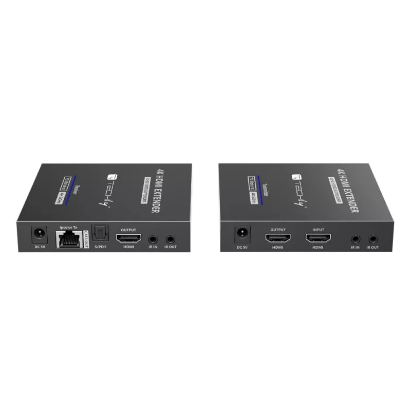 Techly IDATA-EXT-676 AV transmitter & receiver Black