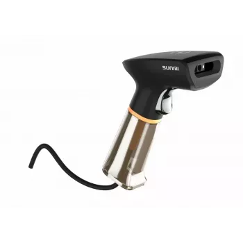 Handheld barcode scanner SUNMI U2 2D USB black — retail imager, wired USB connection
