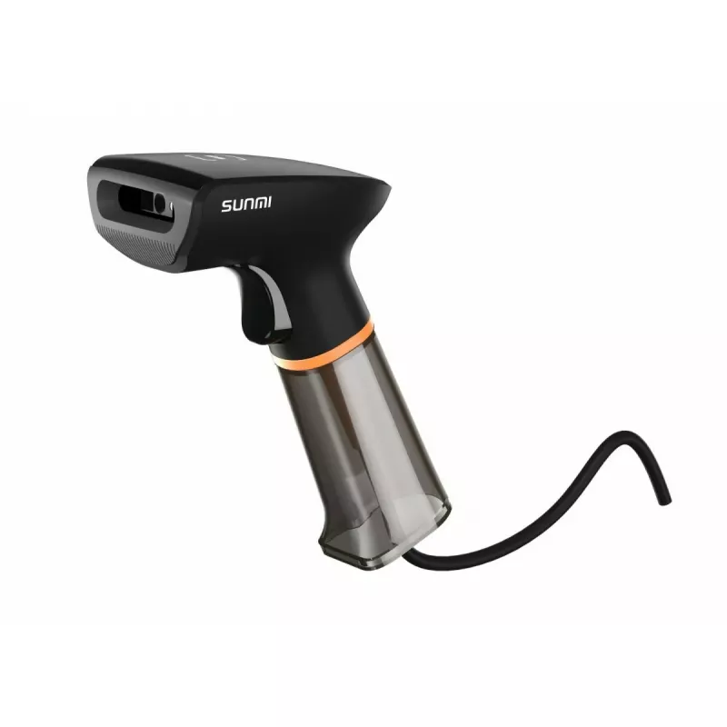 Handheld barcode scanner SUNMI U2 2D USB black — retail imager, wired USB connection