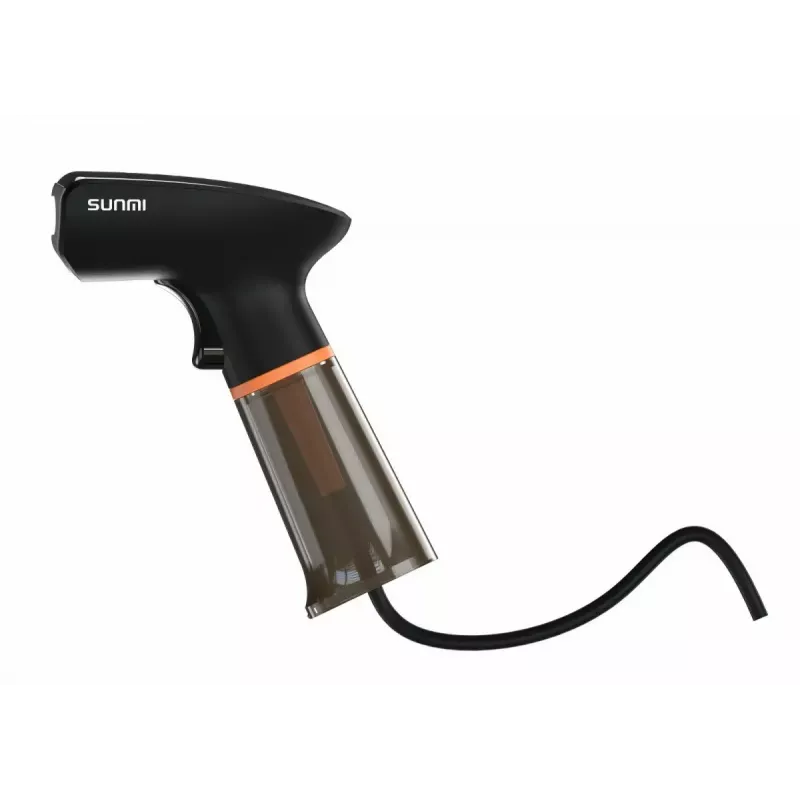 Handheld barcode scanner SUNMI U2 2D USB black — retail imager, wired USB connection