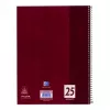 Writing Notebook Oxford 100050355 A4 80 Sheets Bordeaux