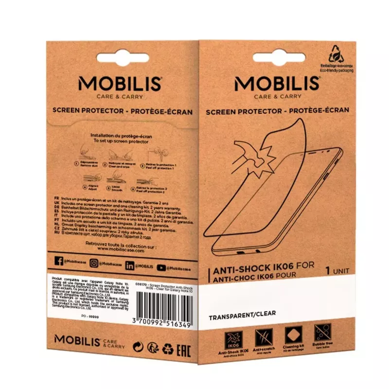 Screen protector Zebra TC21/26 Mobilis 036207