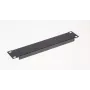Blank panel EQUIP EZBP-10-B — metal, black, 1U, 123 g