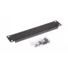 Blank panel EQUIP EZBP-10-B — metal, black, 1U, 123 g