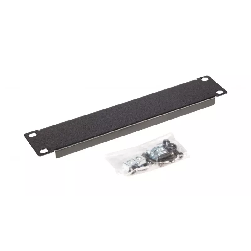 Blank panel EQUIP EZBP-10-B — metal, black, 1U, 123 g
