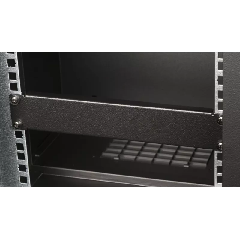 Blank panel EQUIP EZBP-10-B — metal, black, 1U, 123 g