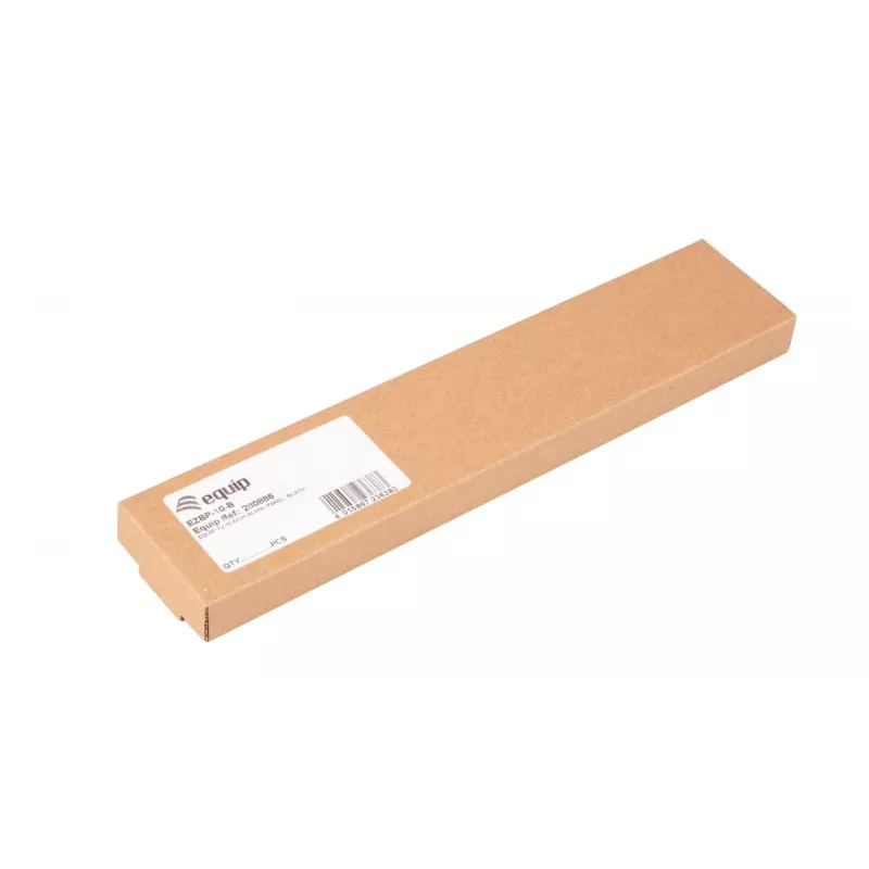 Blank panel EQUIP EZBP-10-B — metal, black, 1U, 123 g
