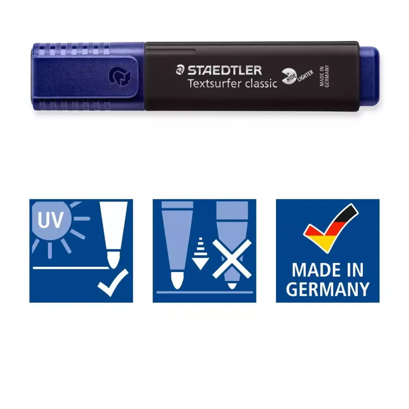 Marker Staedtler 364 C 10 pc(s) Chisel tip Black Brown Light Blue Light grey Lime Mint Peach Pink Violet Yellow