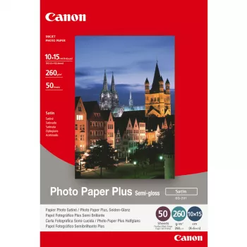 Canon SG-201 Semi-Gloss Photo Paper Plus 4x6 inch - 50 Sheets