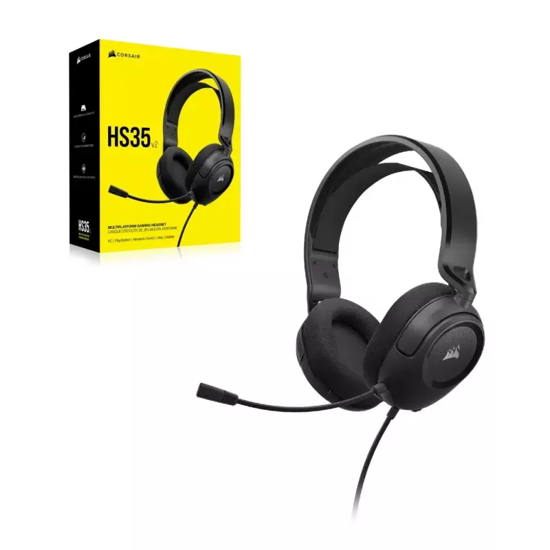 Headset Corsair HS35 v2 Wired Gaming Blue 1.8m Cable 470g