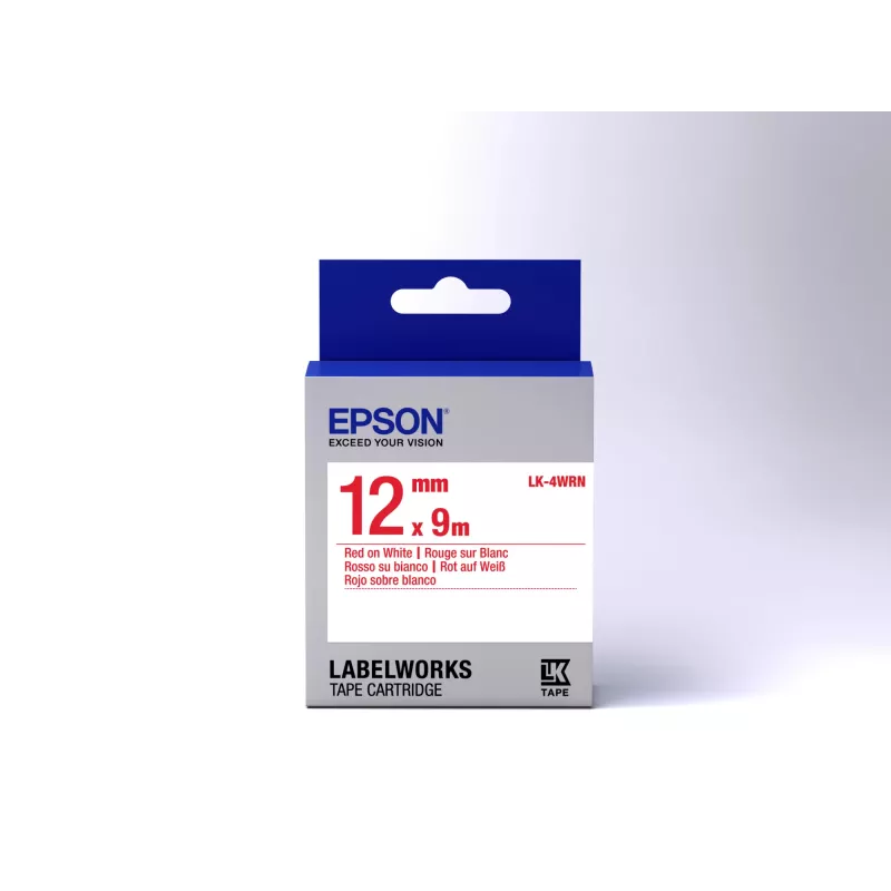Epson Label Cartridge Standard LK-4WRN Red/White 12mm (9m)