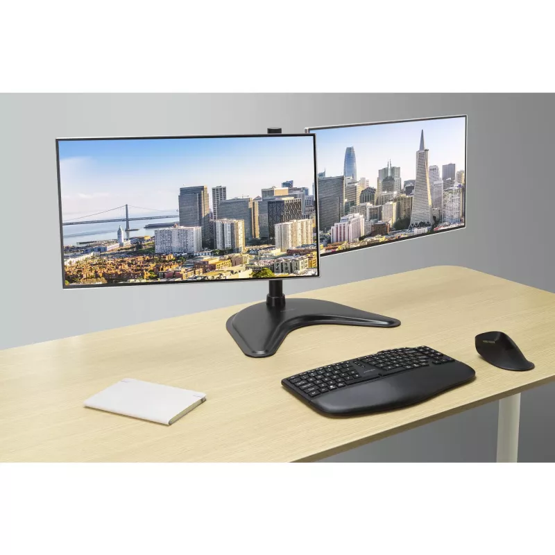 Kensington SmartFit Ergo Freestanding Dual Monitor Stand, Freestanding, 20 kg, 68.6 cm (27 inch), 100 x 100 mm, Height adjustment, Black
