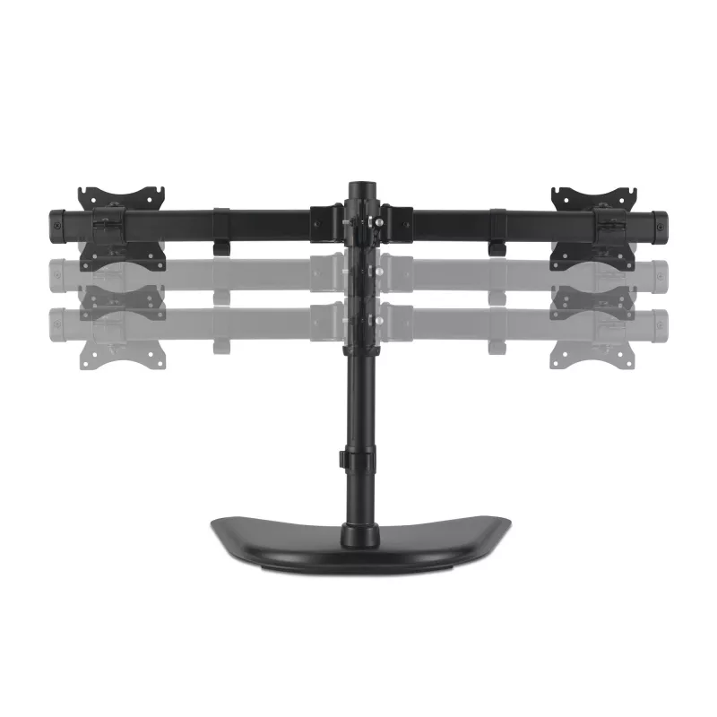 Kensington SmartFit Ergo Freestanding Dual Monitor Stand, Freestanding, 20 kg, 68.6 cm (27 inch), 100 x 100 mm, Height adjustment, Black