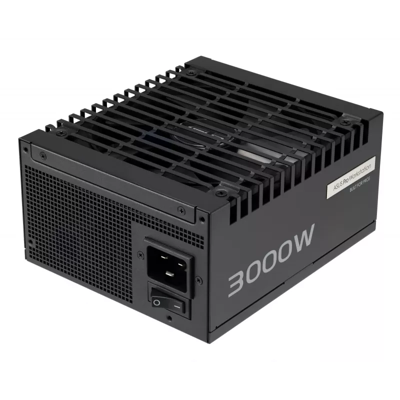 Power supply unit ASUS Pro WS 3000 W ATX 3.1 80 PLUS Platinum fully-modular, 20+4 pin, 4×16-pin PCIe, 12×SATA, black