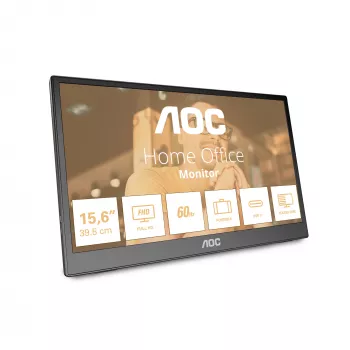 AOC 16T3EA portable TV/monitor Black 39.6 cm (15.6 inch) 1920 x 1080 pixels