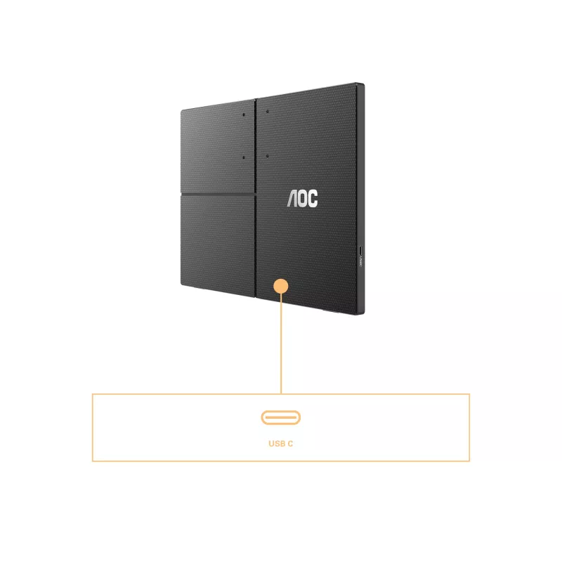 AOC 16T3EA portable TV/monitor Black 39.6 cm (15.6 inch) 1920 x 1080 pixels