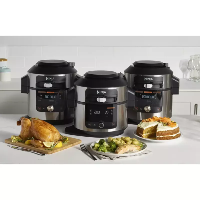 Ninja OL650EU multi cooker 7.5 L 1760 W Black, Stainless steel