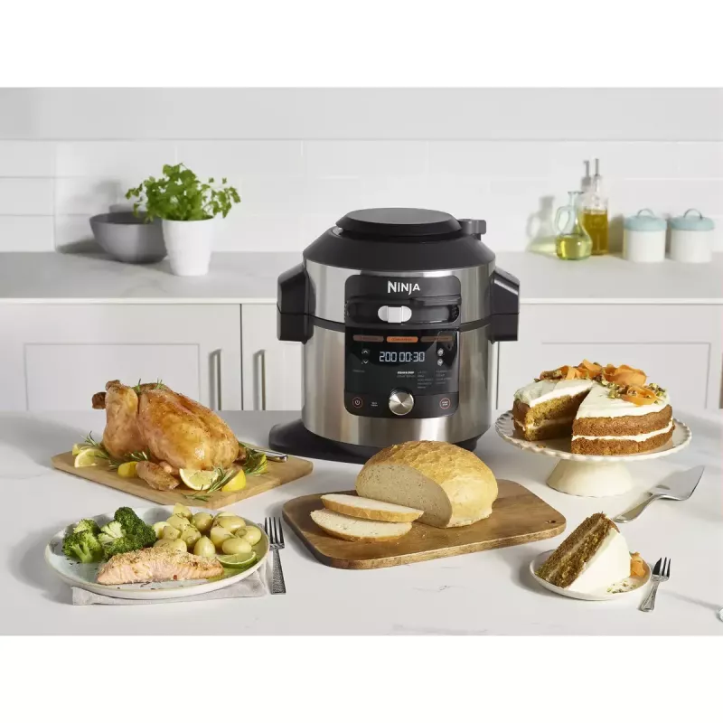 Ninja OL650EU multi cooker 7.5 L 1760 W Black, Stainless steel