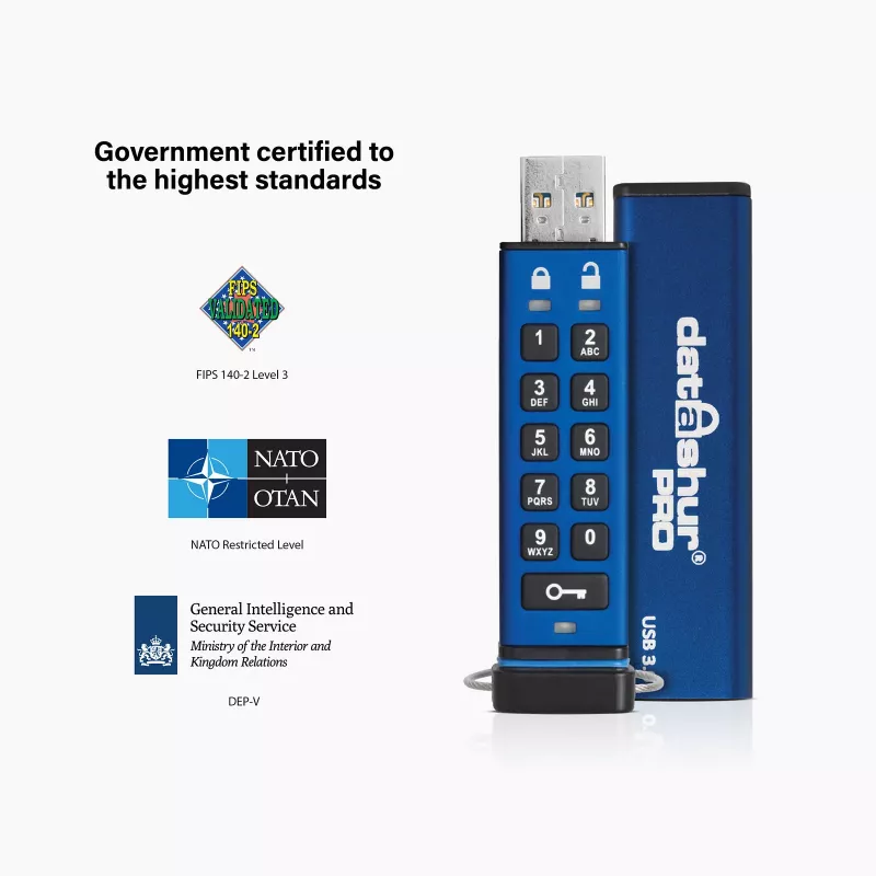 USB Flash Drive iStorage 8GB USB Type-A IS-FL-DA3-256-8