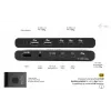 KVM Docking Station i-tec for 2 hosts HDMI, USB-C host interface, PD 2×100W, 4K@60Hz, 2×USB-A