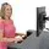 Ergotron WorkFit-T Sit-Stand Desk Converter, Black