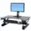 Ergotron WorkFit-T Sit-Stand Desk Converter, Black