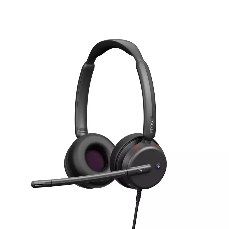Wired Headphones EPOS IMPACT 400 MS UC ANC USB-C+A — supra-aural, 20–20000 Hz, 2 m cable, 129 g, black