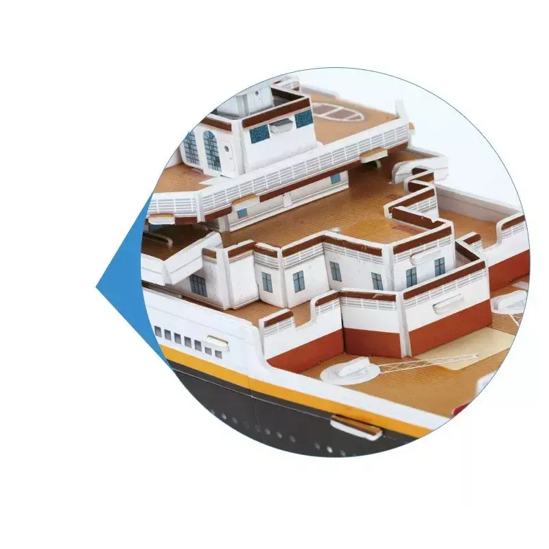 3D Puzzle Cubicfun Titanic Big T4011H — 1024 pieces, scale model ship