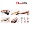 3D Puzzle Cubicfun Titanic Big T4011H — 1024 pieces, scale model ship