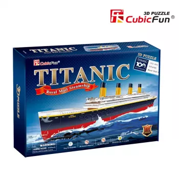 3D Puzzle Cubicfun Titanic Big T4011H — 1024 pieces, scale model ship