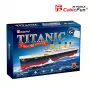 3D Puzzle Cubicfun Titanic Big T4011H — 1024 pieces, scale model ship