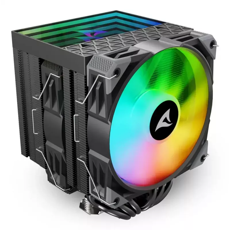 Air cooler Sharkoon A60 RGB 12 cm 500-1800 RPM Black