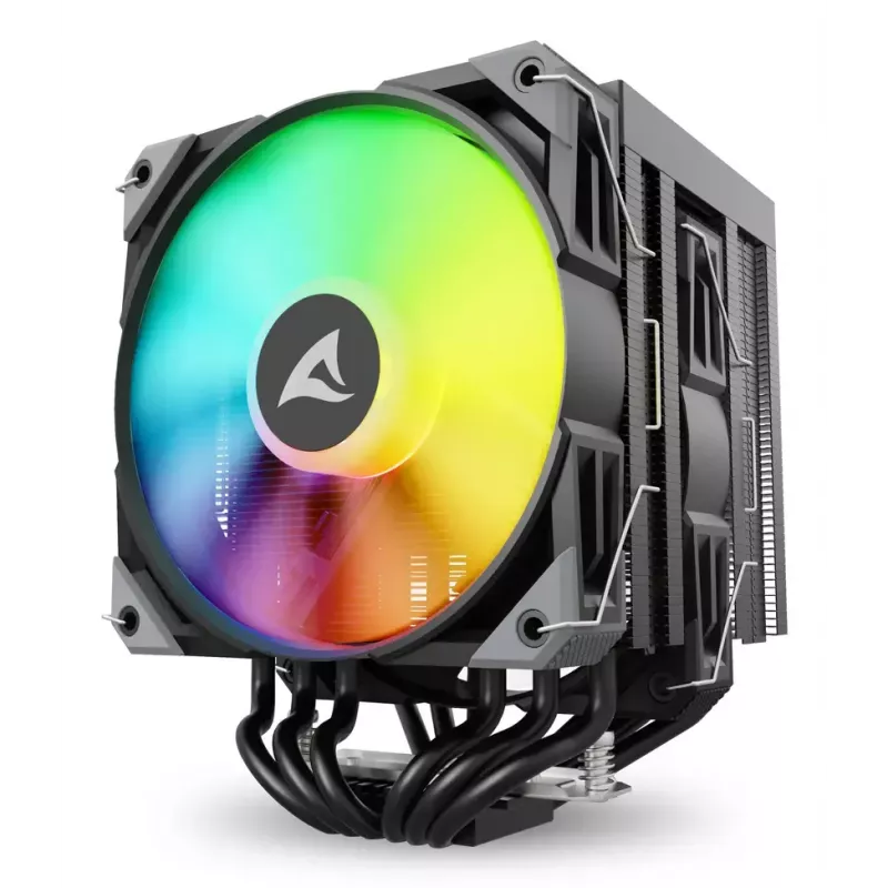 Air cooler Sharkoon A60 RGB 12 cm 500-1800 RPM Black