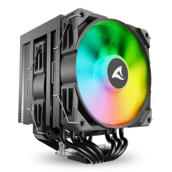 Air cooler Sharkoon A60 RGB 12 cm 500-1800 RPM Black