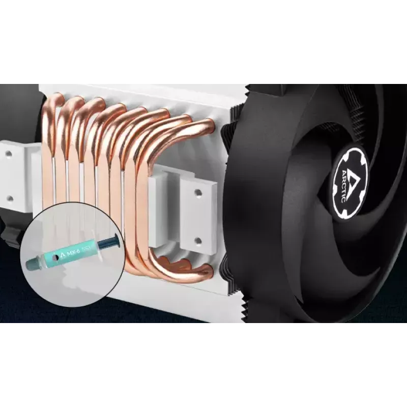 4U server air cooler Arctic Freezer 4U‑M Rev. 2 — 120 mm fan, 122.16 m³/h airflow, dual ball bearing, 156×124×145 mm, TDP 350 W