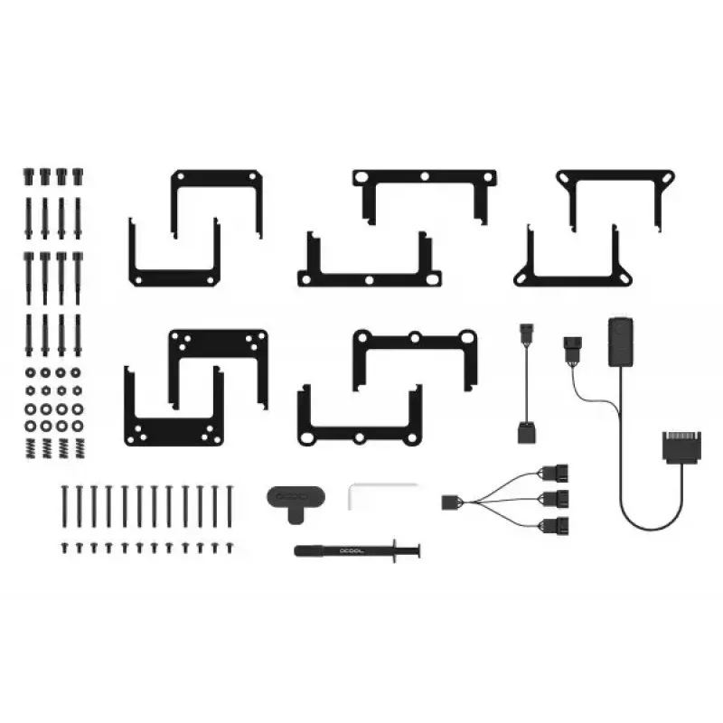 Liquid cooling kit Alphacool Pro Aurora 420 CPU AIO 14 cm Black White