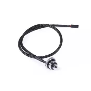 Temperature sensor Alphacool 17597 Brass Black Chrome 18mm 17mm