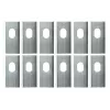 Lawn mower blade replacement for Dreame MQBA10 — silver, pack of 12
