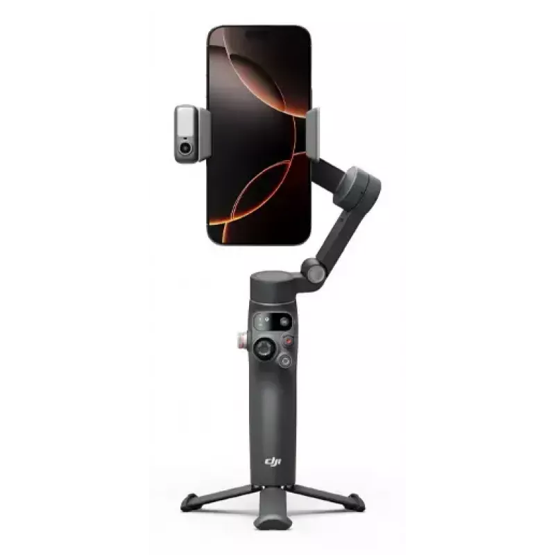 Smartphone camera stabilizer DJI Osmo Mobile 8 — Black, max payload 0.3 kg, 3350 mAh battery, 10 h runtime