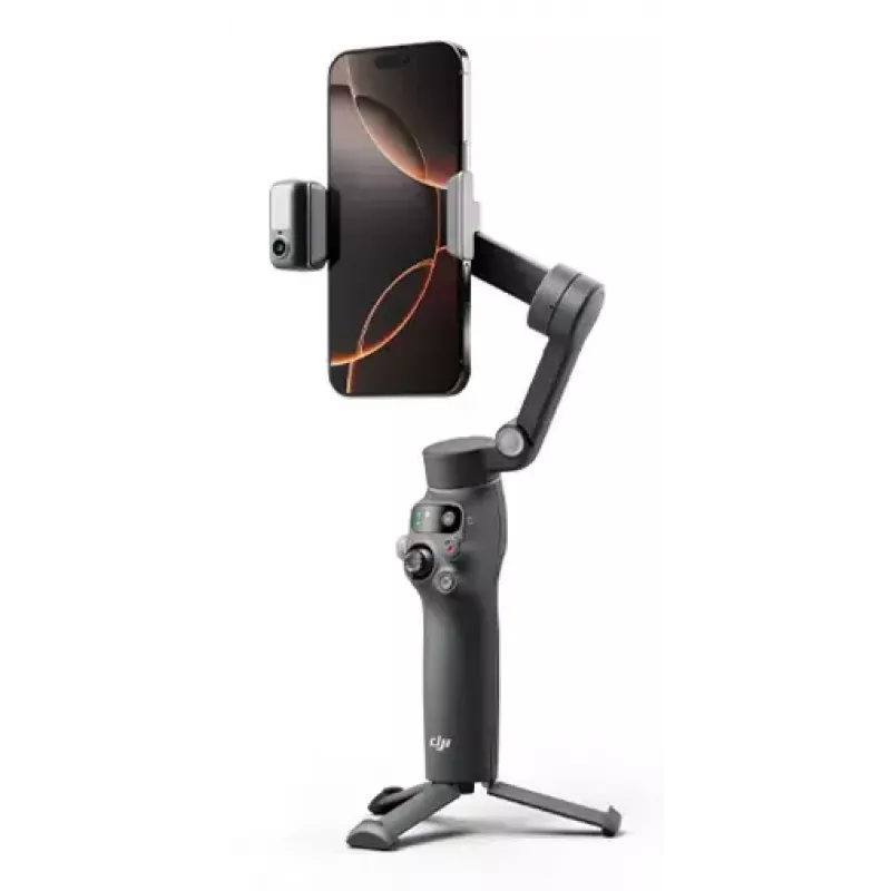 Smartphone camera stabilizer DJI Osmo Mobile 8 — Black, max payload 0.3 kg, 3350 mAh battery, 10 h runtime