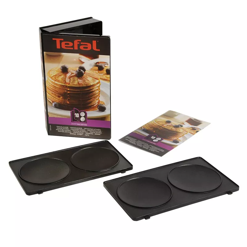 Sandwich maker Tefal XA8010 — compact sandwich press, black, 226×132 mm footprint