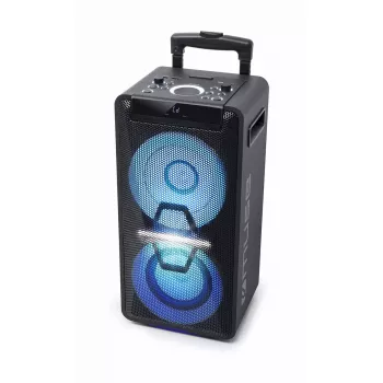 Portable speaker Muse M-1920 DJ — 300 W RMS, AC powered, 3.5 mm input, 256×287×534 mm, 7 kg, black