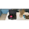 Turntable Muse MT-103 GD Black — 33/45/78 RPM, AC adapter 100–240V, compact 350×113×255 mm, 2.7–3 kg