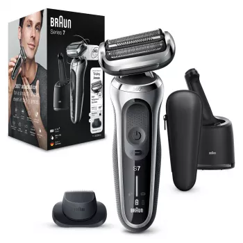 Foil shaver Braun Series 7 71-S7200c Black Silver Lithium-Ion 50 min