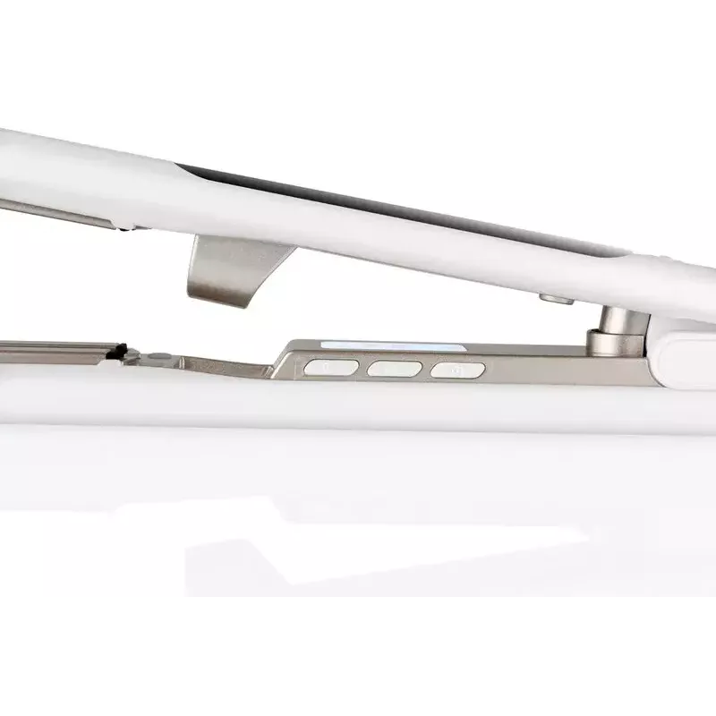 Hair straightening iron ETA ETA333790000 — ceramic plates, 4 heat levels, 160 °C min, 40 W, white