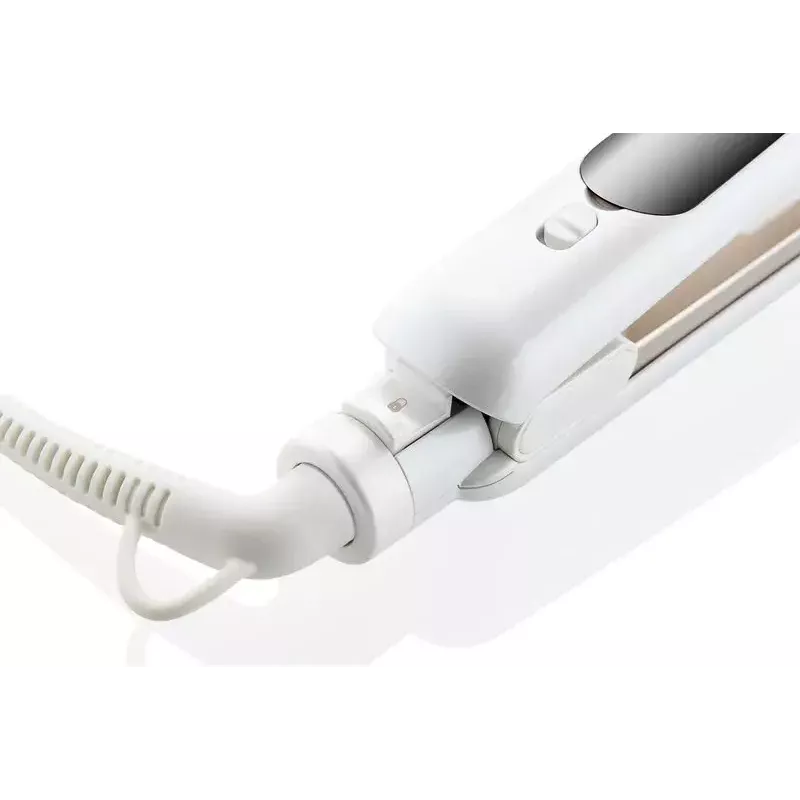 Hair straightening iron ETA ETA333790000 — ceramic plates, 4 heat levels, 160 °C min, 40 W, white