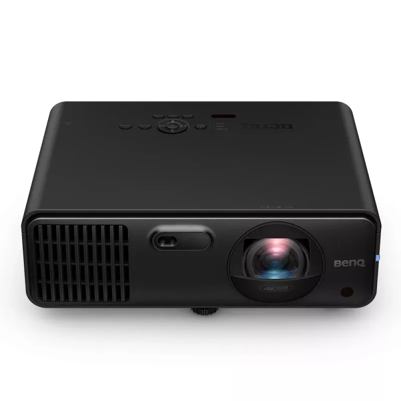 Short-throw projector BenQ LK835ST — DLP 4K (4096×2400), 4000 ANSI lumens, laser, throw ratio 0.69–0.83, motorized focus, black