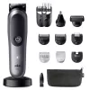 Trimmer BRAUN 80789908 Dark Grey — 21 length steps, Lithium‑Ion, 120 min run time, AC/Battery