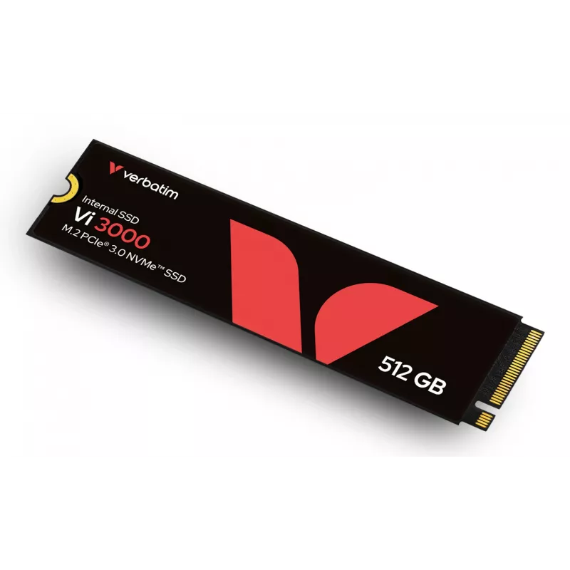 Verbatim Vi3000 PCIe NVMe M.2 SSD 512GB, 512 GB, M.2, 3100 MB/s